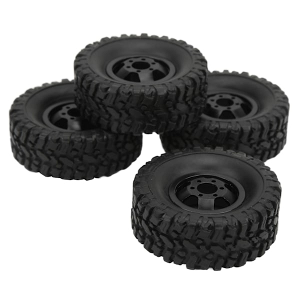 4WD Kumirenkaat Alumiinivanteet Navan WPL C14 C24 B14 B24 B16 B36 1/16 RC-autolle Parannusosa Musta