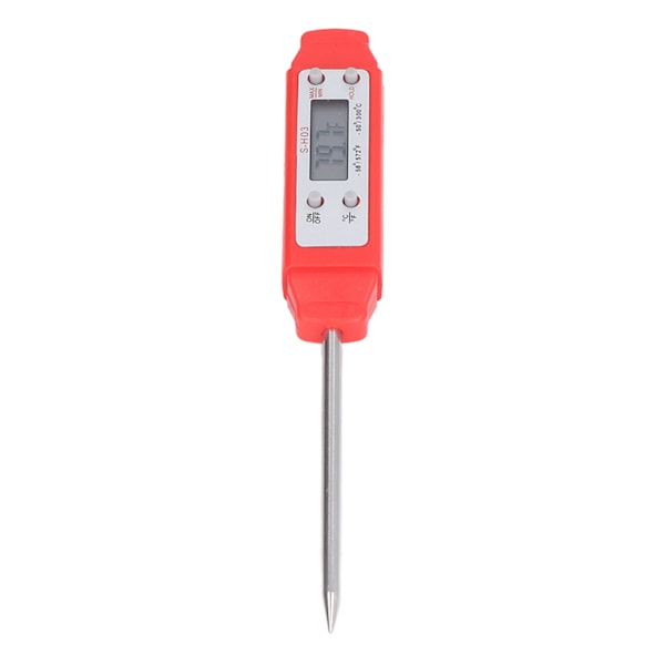 Digital mattermometer Automatisk kalibrering Penntyp Hög precision Elektronisk ficktermometer Röd