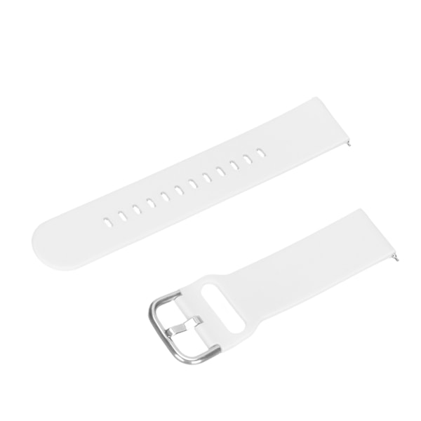 Smartwatch Band Silikon 20 mm Klocka Armband Enkelfärg för Amazfit GTS 3 GTS 2 Bip S Bip UWhite