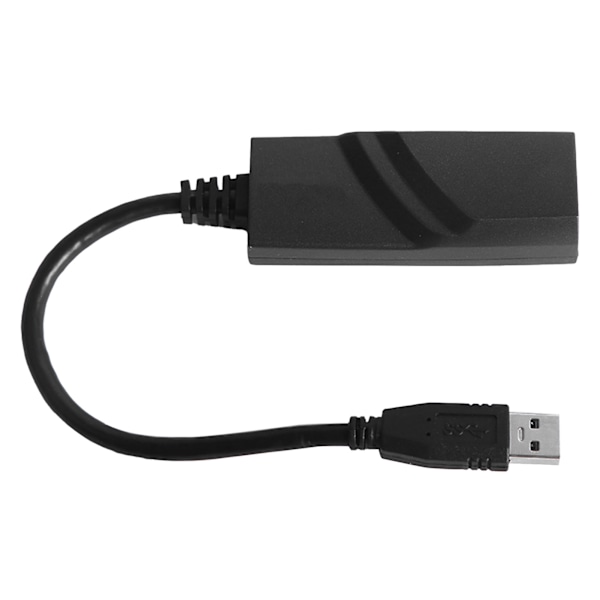 USB3.0 Gigabit Ethernet -sovitin 10/100/1000 Mbps Plug and Play USB RJ45 -sovitin Windowsille ja Linuxille Musta