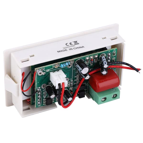 【NX】D69-2042 Dubbel Display Voltmeter Amperemeter AC80-300V 0-50A 0-100A med Strömtransformator Vit