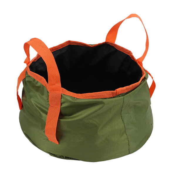 Hopfällbar hink med handtag Bärbar hopfällbar tvättställ Lätt vattenbehållare för camping Vandring FiskeArmy Green