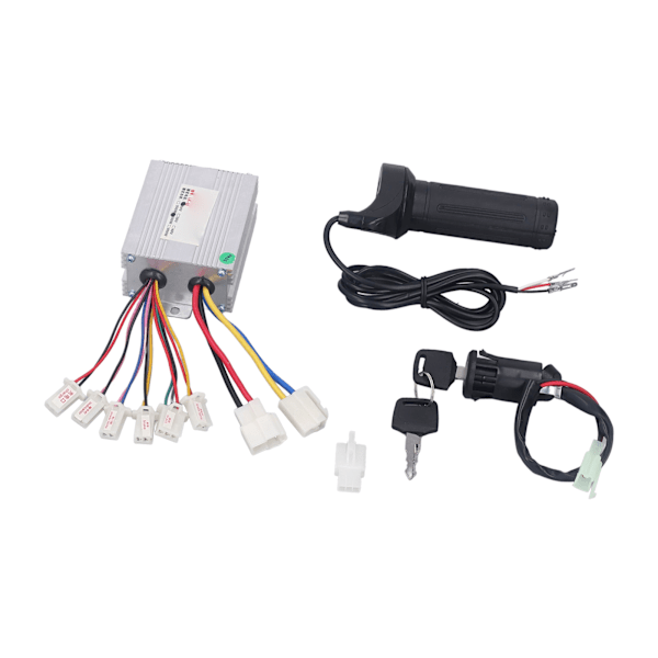 24V 500W Controller Kit med Throttle Twist Grip Varmeafledning til Elektriske Cykler Trehjulede Cykler Elektriske Scootere