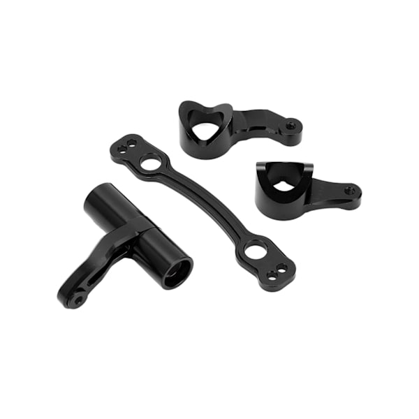 Komplett set med aluminiumstyrningsservo-skydd för Arrma 1/8 fjärrstyrd bil Uppgraderingsdelar Svart