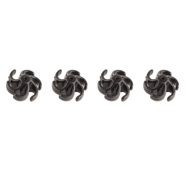 4 stk Bueskyting Buestrangs Stabilisator Gummi Recurve Compound Bue Buestrangs Lyddemper Støtdemper Svart