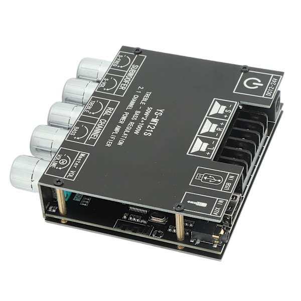 Digitalt ljudförstärkarmodul 2.1-kanals DC 12‑24V Bluetooth-förstärkarkort för butikens hemmabiosystem