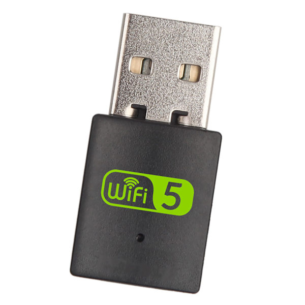 USB WiFi-adapter 600M BT 5.0 Driverfri 2.4G 5G Dobbelbånd Trådløs Nettverksadapter