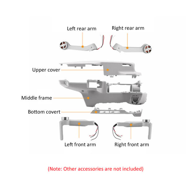 RC Drone Bunnskall Reparasjon Reservedeler Erstatning Tilbehør Passer til DJI Mavic Mini