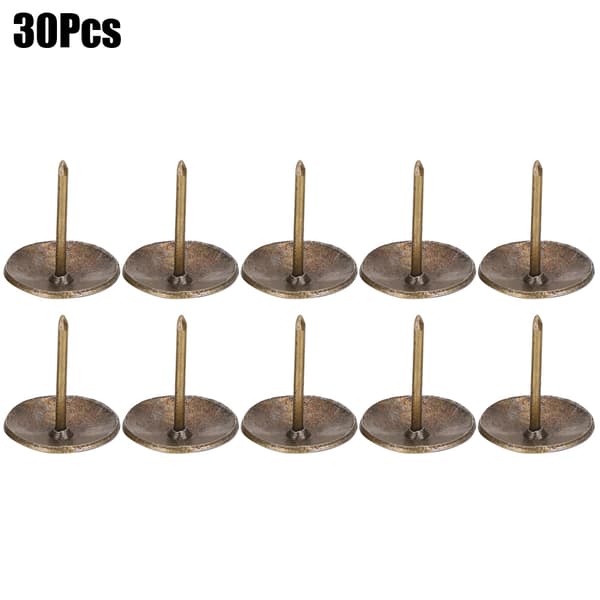 30 stk. møbelspiker skilpaddemønster sofadekor DIY klestilbehør jern 19MM