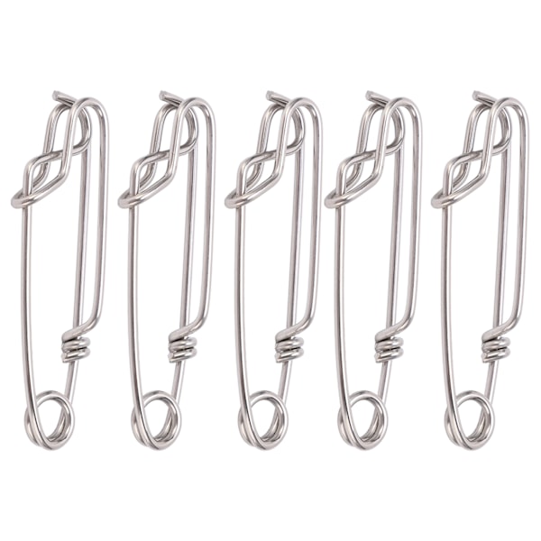 5 kpl/setti Longline Snap Clip Korroosionkestävä Kelluva Linja Tonnikala Clip Merikalastukseen 1,8x60mm
