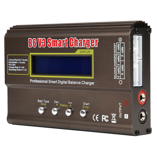 B6V3 80W Model Flyveplan Smart Digital Balance Batterilader DC11.0-18.0 V
