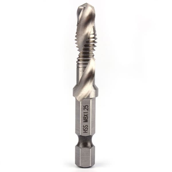 【NX】M8 HSS 1/4\" sekskantet bore- og gevindbor Power Tool Del