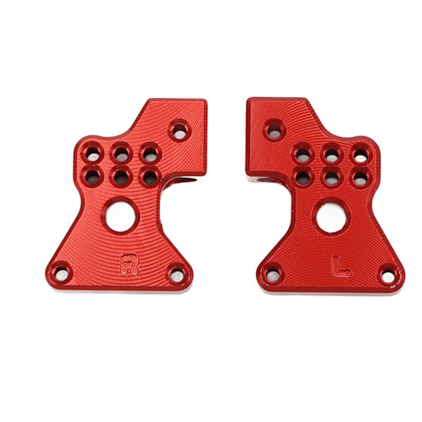 2 stk metall aluminiumlegering bakre støtdempere for Axial SCX24 1/24 RC bil oppgraderingsdeler Rød