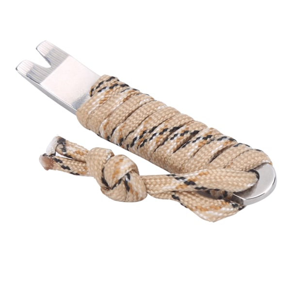 Rostfritt stål Pocket Pry Bar med Paracord MultiPurpose Mini Crowbar Vevskrapa (kamouflage)