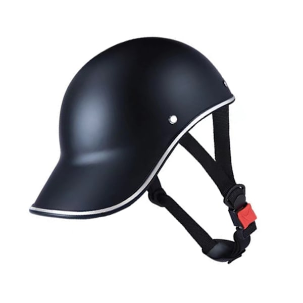 Motorcykelhjelm i Baseball-stil - Hård Hat, Åndbar, Justerbar, Letvægts, ABS Plast, Sort
