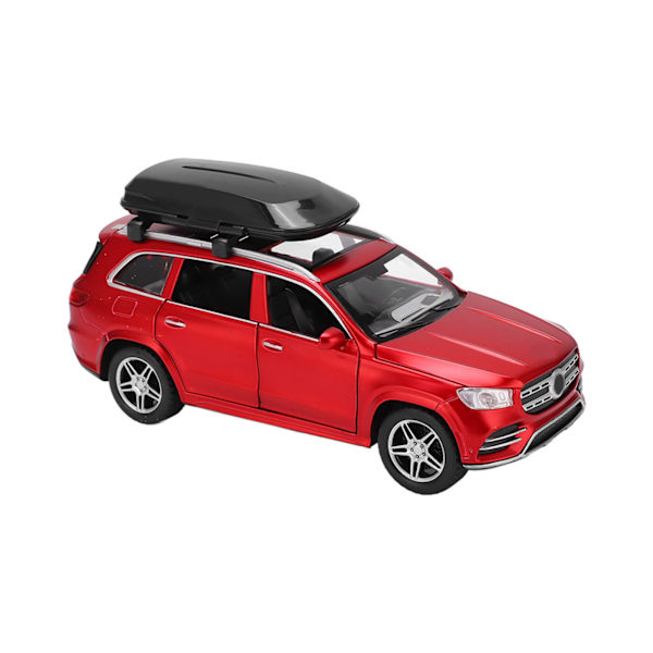1/32 Legering Die-Cast Modellbilar Dra tillbaka Elektroniska Leksaker Fordon med Ljud och Ljus för Barn Present Röd
