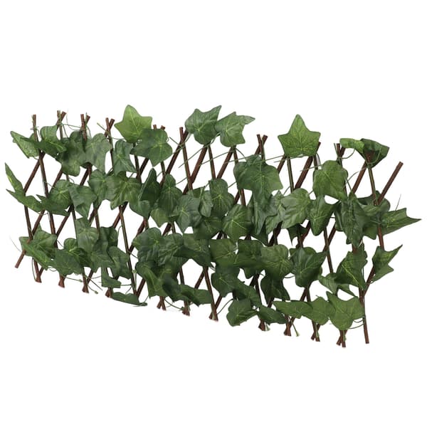 Kunstig Hæk Hegn Simulation Udvidbar Solbeskyttelse Vandtæt Kunstig Topiary Hæk Plante til Have Virginia Creeper Blade