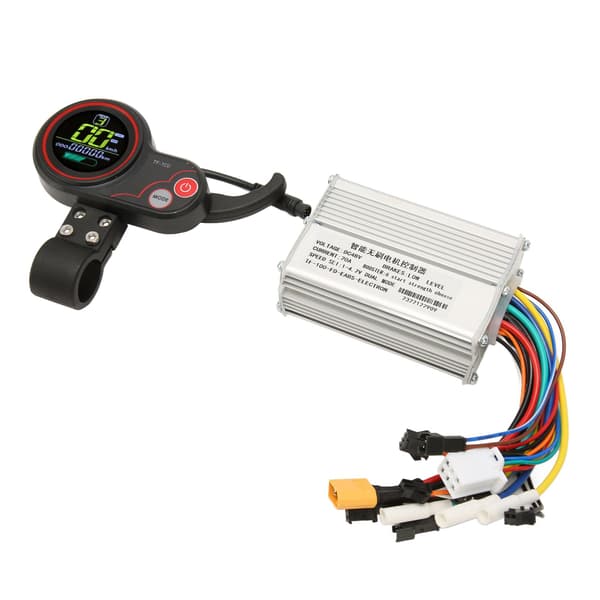 48V 20A Motor Børsteløs Controller med Display Panel 3 Niveauer Baggrundsbelysning Aluminium Legering til Elektrisk Cykel Scooter