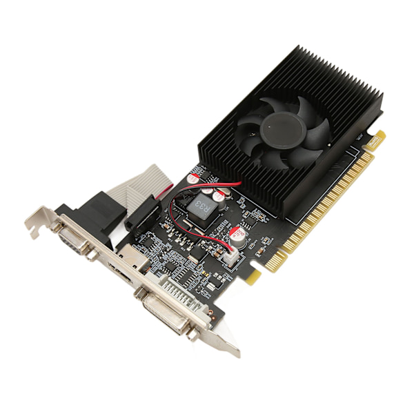 Skrivebords grafikkort 4GB DDR3 128bit 700/1400MHz DVI HD VGA PCI Express X16 3.0 Spill Grafikkort for datamaskin