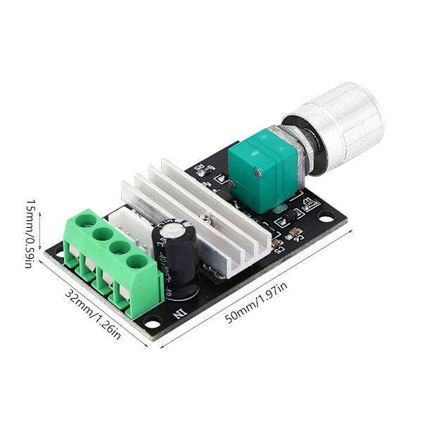 DC-motorstyrenhet 6-28V PWM-motorstyrning med variabel hastighet CW CCW vändbar switch (PWM-styrenhet)