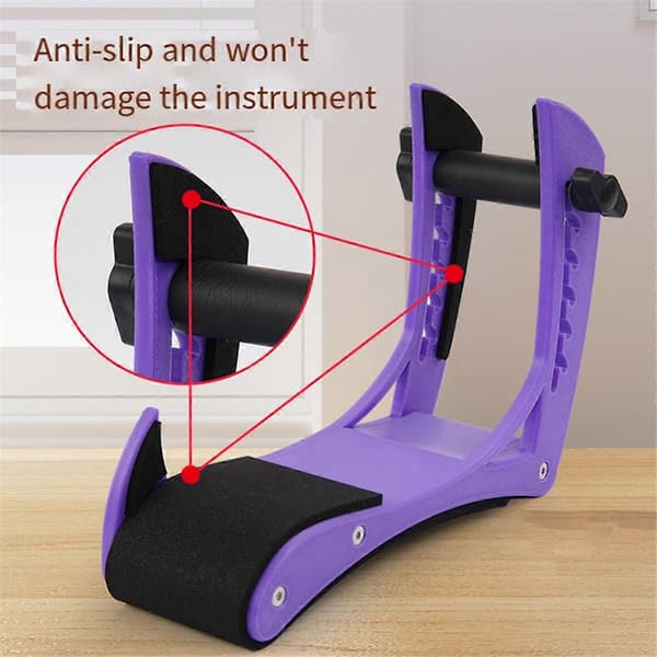 Justerbart benstöd för gitarr, slitstarkt ergonomiskt hållare, kompatibelt med klassiska akustiska elektriska gitarrer, C