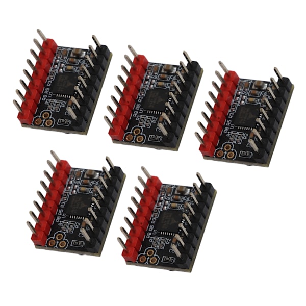 5 sæt Stepmotor Driver UART Mode Ultra Stille modul med køleplade TMC2209 tilbehør