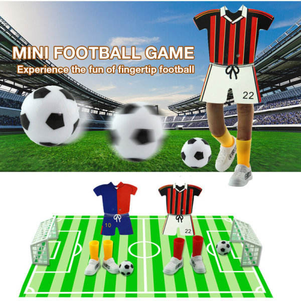 Minifotbollsspel Finger Toy Fotbollsmatch Roligt bordsspel med två mål, modell: Type2
