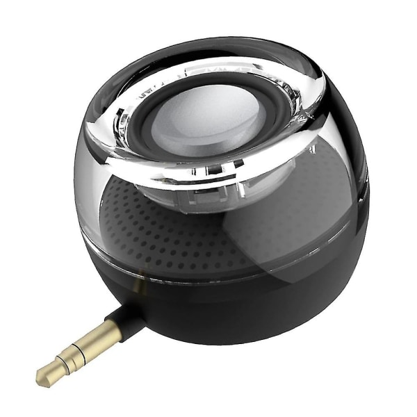 3w Mini Crystal trådlös högtalare med 3,5 mm Aux Audio Jack-kontakt