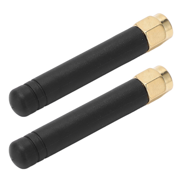 2 stk WIFI-antenne SMA innvendig nål hann 315MHz 3DBI Vanntett 50W 360° Roterbar Ledningsantenne Rett hode