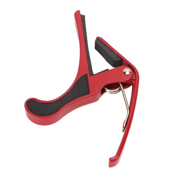 Gitarr Capo Alloy Quick Release Elgitarr Capo Set med 2 ST Guitar Picks Kompatibel med Banjo Mandolin Red