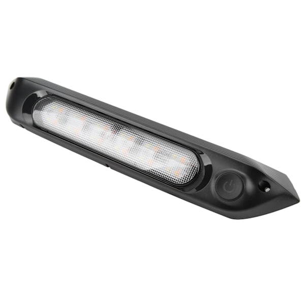 Kaksivärinen LED-katosvalo RV-parvekkeelle 8W Vedenkestävä Käyttönauhavalo Yhtiölle Caravanille Musta Kotelo