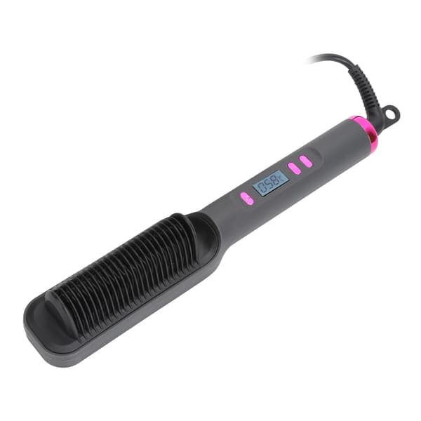 Rettebørste 3D-tenner Multi Temp-moduser PTC Jevn Oppvarming Negativ ion Auto Av Rettekam 110‑220V US-plugg