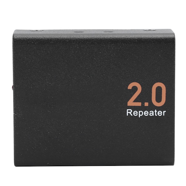 Mini HDMI2.0 Extender Repeater Understøtter 4Kx2K HDMI Signalforstærker Understøtter 3D Transmission Sort