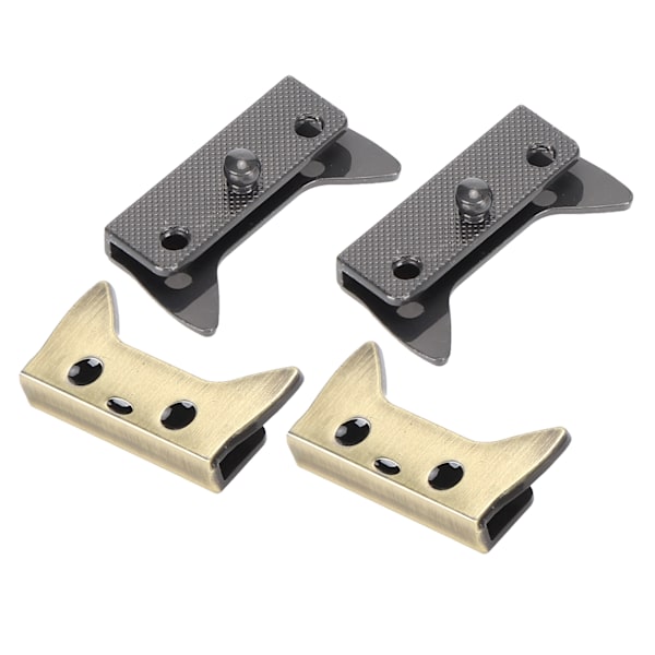 4 st Metallspänne Midjeband Tecknat Mönster DIY Läder Bagage Dekoration med Skruv Brons B01‑51‑52057