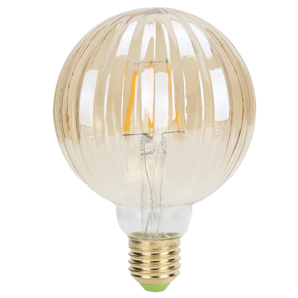 G95 Retro Glødepære E27 4W 220V Vandmelonformet LED-Glødepære Pære Dekorativ Belysning Varmt Lys (Guld)