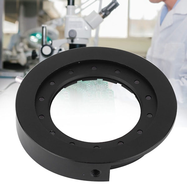 Microscope Iris Adapter Aperture Justerbar lins optiskt diafragma för MicroscopeSK25 med bas