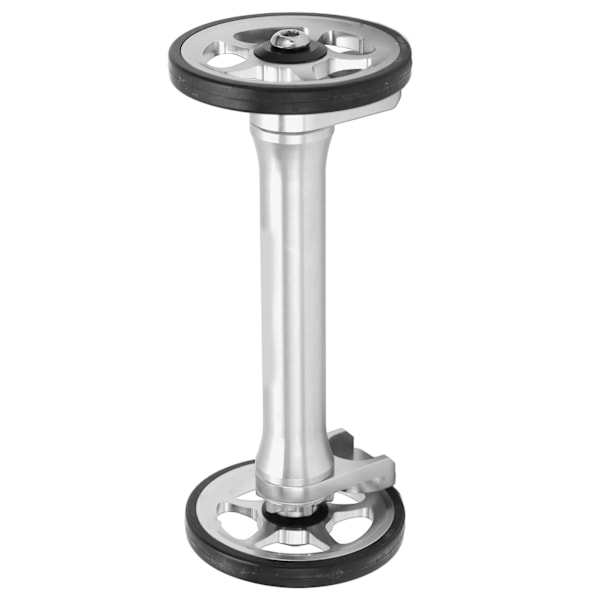 Easy Wheel Forlængelsesstang Højstyrke Let Teleskopisk Foldbar Cykelforlængelsesstang til Brompton 3sixtySilver