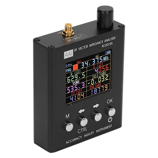 RF Vektorimpedansanalysator 2,4 tommer skærm ANT SWR Antenneanalysetester USB-opladning 137,5MHz-2700MHz