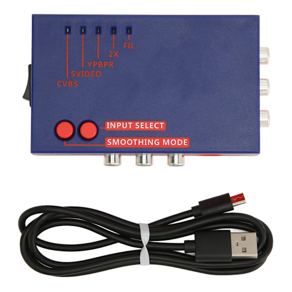 För RetroScaler2x Converter A V till HD Multimedia Interfa Ce-kompatibel för RetroScaler2x linjemultiplikator Blå
