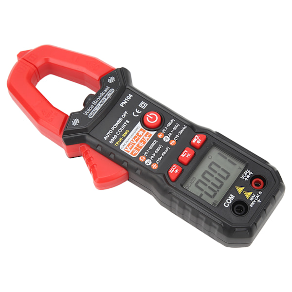 Klemme Multimeter Helautomatisk Klemme AC DC Strøm Spænding Modstand Frekvensmåler Voltmeter Amperemeter