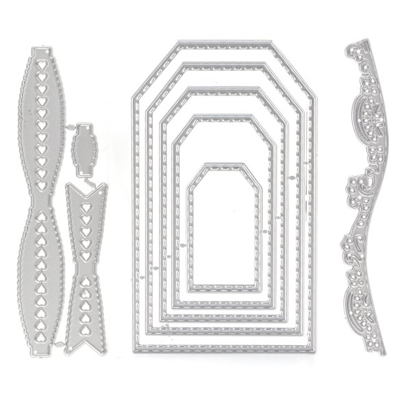 3 stk Die Cuts Kulstofstål Praktisk Bærbar Scrapbooking Udskæringsform til Dekoration