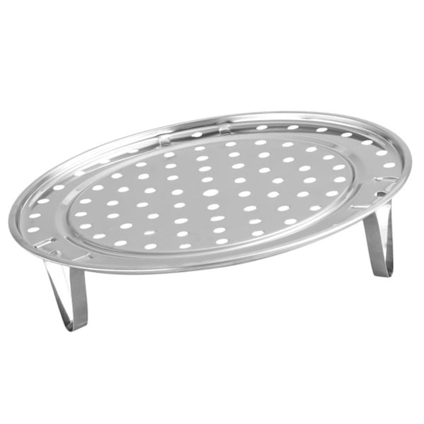 Dampstativ med avtakbart bein Rustfritt stål dampbrett Stativ Brødstativ Kjøkkenutstyr 24 cm