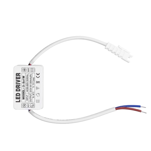 LED-drivrutin 300mA 9‑18VDC Liten storlek Enkel installation Bra värmeavledning LED-transformator för hemmet