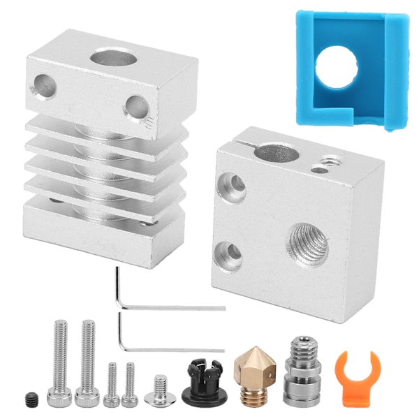 Oppgraderingssett for 3D-skriverekstruder for Ender-3 CR-10 Hot End-tilbehør varmeblokk