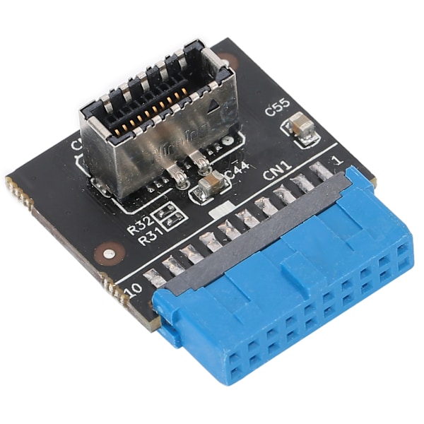 TypeE - USB3.0 -liitin, sininen 20-nastainen uros emolevyn header-laajennussovitin USB 3.1 AKey