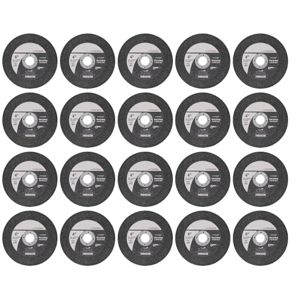 20 kpl Leikkauspyöriä Nopea ja puhdas leikkauslevy metallien työstöön 100 mm ulkohalkaisija 16 mm sisähalkaisija