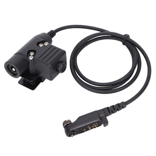 Halsmikrofonhodetelefon 7,1 mm Teleskopisk U94 PTT ørepropp for PD600 PD602 PD605 PD662 PD665 PD680 PD682 PD685 X1p X1e