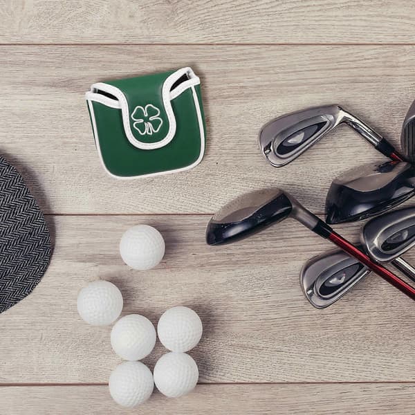 Putterskydd Golftillbehör Kompatibelt med Golfklubbskydd Grönt PU