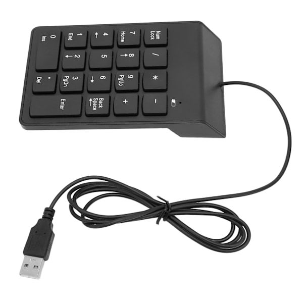 Numerisk knappsats 18 tangenter USB2.0 Plug and Play Ergonomisk design Bärbar storlek Halkskyddad pad Bred kompatibilitet USB-numerisk knappsats
