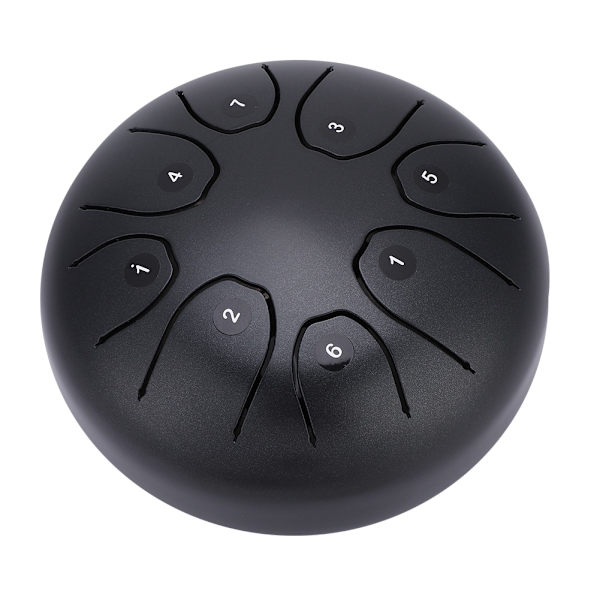 Perfekt kvalitet Hand Pan Handpan Tongue Tank Trumma 5,5 tums slagverk (kaffe)